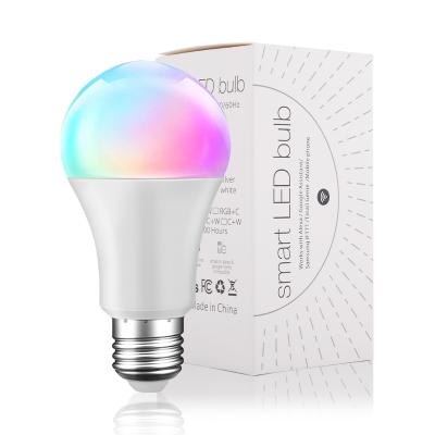 China Residential Popular Amazon e27 RGB 9w Rechargeable Smart Bulb Smart Life for sale