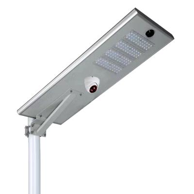 China High Quality 50w 80w 100w 1080P Street Light All In One Solar Street Light Street Lights With CCTV Camera for sale