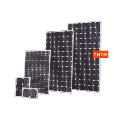 China Commercial customize 5v 6v 18v 30w 40w 50w 60w 100watt all black mono crystaline solar panel for sale