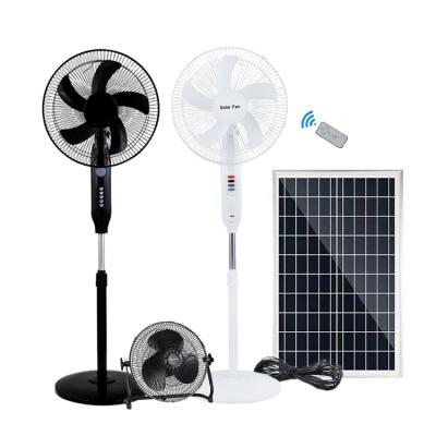 China Energy Saving 12 Inch 18 Inch Rechargeable Solar DC Powered Electric Stand Pedestal Fan for sale