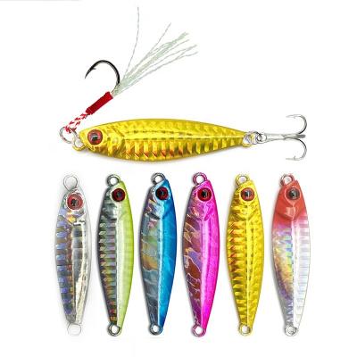 China Wholesale 7g 10g 15g 20g 25g 30g Slow Pitch Type Metal Lead New Fishing Jigs Speed ​​Sea Saltwater Jig Lure for sale