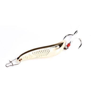 China Wholesale Anti Corrosion Metal Spoon 21g Metal Spoon Fishing Lure With Single/Triple Hook Long-mount Bait For Saltwater for sale