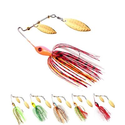 China Anti Corrosion OEM 13g 17g Fishing Lures Sinkin Metal Spoon Spinnerbait Fishing Jig Spinner Bait Main Lure for sale