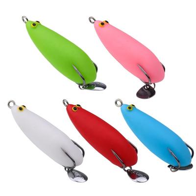 China Artificial PVC Soft Lures Floating Frog 10g Bait Double-Hung Hollow False Baits for sale