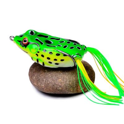 China PVC Hot Selling Artificial Fishing Frog Lure Fishing Top Lure OEM 6.5vm 4.3cm 5.3cm 6cm Water Jumping Frog Wholesale for sale