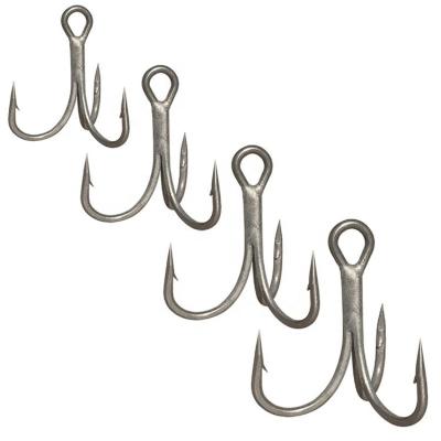 China High Quality Anti Corrosion Alloy Steel Strong Anti Rust Strong Sharpening Treble Hook Reinforce Fishing Hook for sale