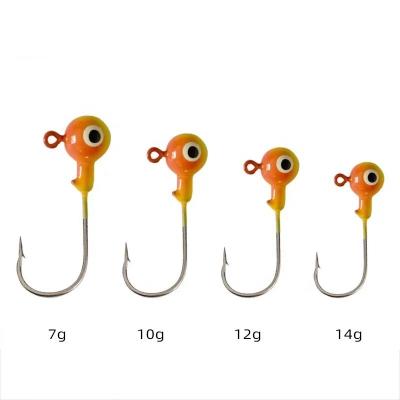 China Various Color Anti Corrosion Saltwater Fishing Madai Rope Jig Head Lure Fishing Jig Artificial Hook for sale