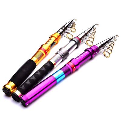 China Super Short Mini Sea Fishing Rod Telescopic Portable Carbon Fishing Rod 1.5m/1.8m/2.1m/2.4m for sale