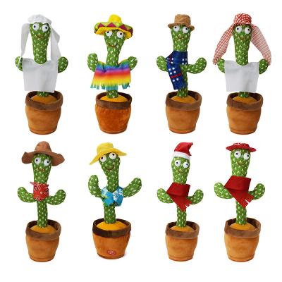 China Wholesale PP Cotton Plush Dancing Cactus Toy With Song Artificial Cactus Twisting Dancing Cactus Doll for sale