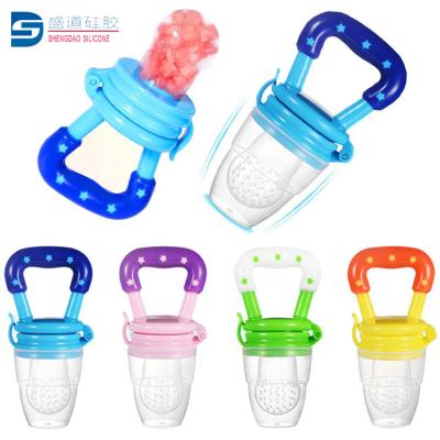 China BPA Free Silicone Baby Mouth Bottle Fruit Milk Fresh Food Feeder Nipple for sale