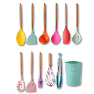 China Sustainable kitchen cooking universal silicone cook tools kichen tools accessories utensil set for sale