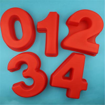 China 2020 Viable Wholesale Welcome Custom Large Number 3D Silicone Cake Molds for sale