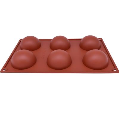 China Amazon Sustainable New Design Wholesale Silicone Cake Mold Baking Round Chocolate Bomb for sale