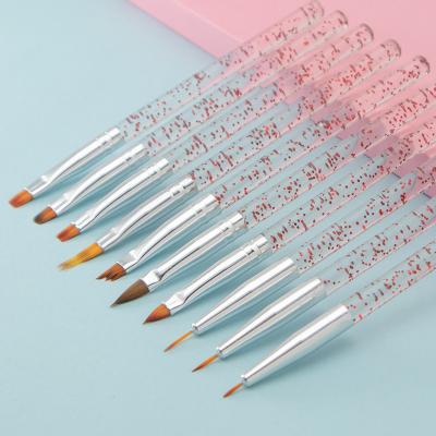 China Wholesale Nail Art Tools Soft Hair Gel Nail Art Tools Factory Wholesale Nail Clipping Nail Brush for sale