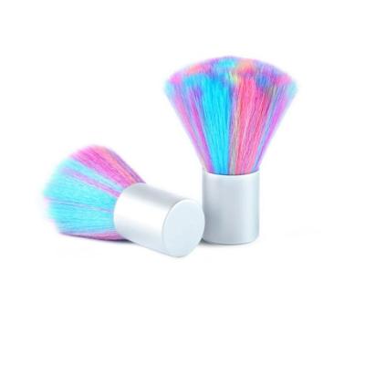 China Wholesale Multifunctional Clean Nail Art Colorful Dust Cleaning Brush Nail Art Dust Removal Brush Manicure Mushroom for sale