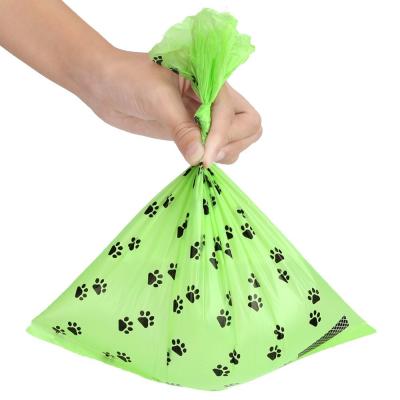 China Durable Flat Type Viable Smell Pet Cat Waste Bag Dog Poop Flodable Waterproof Compostable Poop Bags for sale