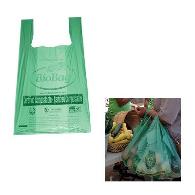 China 100% Biodegradable Biodegradable Compostable Grocery Bag T-Shirt Bag For Outlet for sale