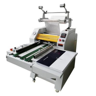 China SL-400A Hot Roll Laminator Machine A3 Feeding Anti-curling Belt 390mm Height for sale