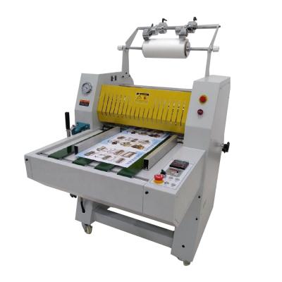 China HTD--Semi-automatic hydraulic single-sided hot roll laminator machine 520 520mm A3 for sale