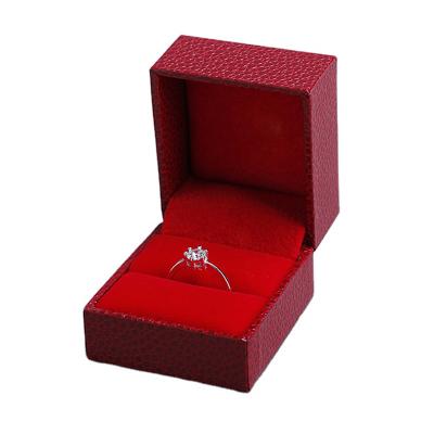 China Luxury Manufacturer Wholesale PU Leather Jewelry Box Packaging Engagement Ring Box for sale