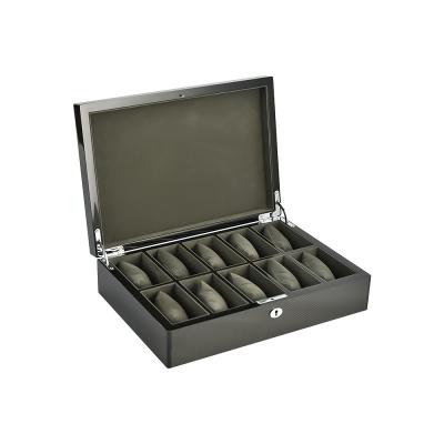 China OEM Luxury Multi-slot Display Storage Watch Luxury Wooden Packing Box With Velvet Pillow For Store for sale