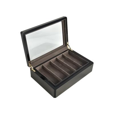 China Recyclable Gift Clog Multi Compartment Cushion Gift Commemorative Packaging Wooden Box for sale