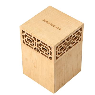 China Factory Handmade OEM Carve Hollow Box Wooden Gift Box for sale