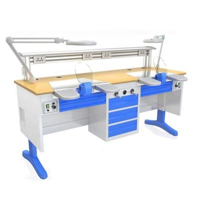 China Dental Technician Workstation For 2 Person 1.8m / Height Adjustable Table JT-56 for sale