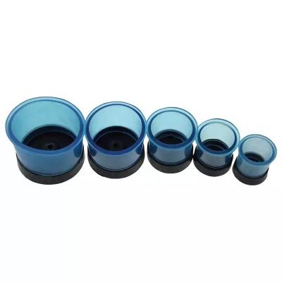 China Dental Plastic Blue Plastic Model Cups 5 Pieces Per Set / Embedding Ring for sale