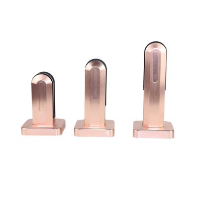 China Simple Design Style Glass Clip Customized Aluminum Exterior Swimming Pool Glass Clamp Holder 130mm/160mm/200mm for sale