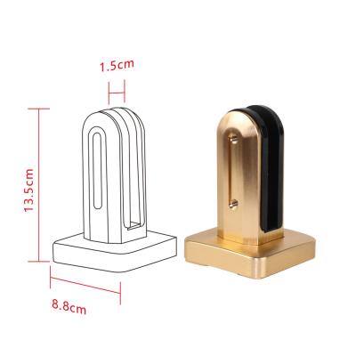 China Sturdy Aluminum Glass Clamp for Pool Fence Sleek and Durable for sale