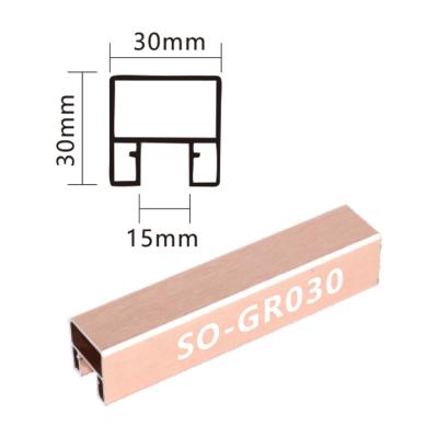 Cina Barricata di balcone in alluminio per la posizione delle scale in nero/grigio/oro/oro rosa/argento in vendita