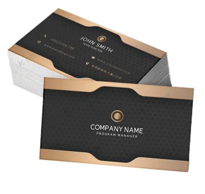 China paper & Cardboard Custom Colored Edge Cotton Paper Promotional Thick Embossing Business Card for sale