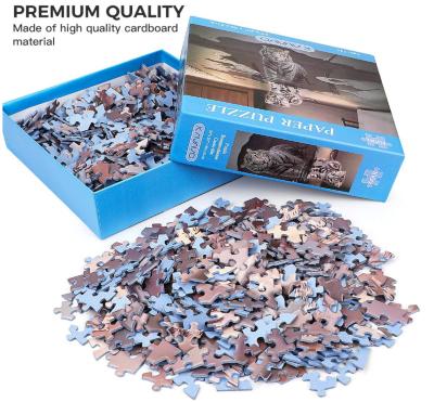 China Cartoon Toy Scenery Animal Jigsaw Puzzle 1000 Pieces For Adult for sale