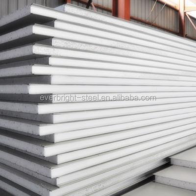 China 1150MM Light Weight EPS Foam Color Sandwich Wall Steel Color Panel Polystyrene Steel Sandwich Panel for sale