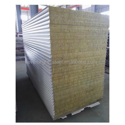 China 1150MM Rock Wool Sandwich Wall Panel Mineral Wool Sandwich Panel 50mm Thick For Australia Market for sale