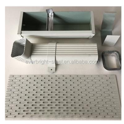 China Environmental Aluminum Alloy Rain Roof Gutter Width Different Size And Color for sale