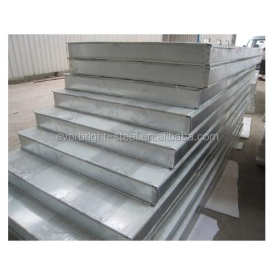 China 980mm Sound Insulation Perforated Color Steel Sheet Rock Wool Sandwich Panel for sale