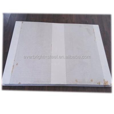 China 980mm soundproof insulation perforated color steel sheet rock wool sandwich panel for sale