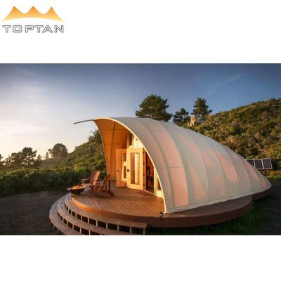 China New Design Hot Luxury Customized 47 Square Meter Glamping Hotel Standalone Tent Waterproof For Hotel Resort/Camping for sale