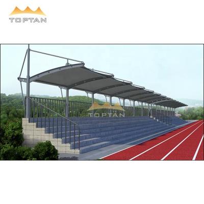 China waterproof membrane structure stadium canopy center sports marquee steel frame tension wrapping workshop for sale