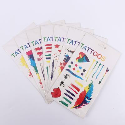 China Custom Design Self Adhesive Body Paint Graffiti Tattoos Sticker Now for sale