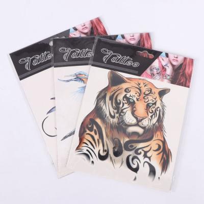 China Self Adhesive Hot Selling Custom Flower And Temporary Animal Body Tattoo Sticker for sale