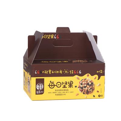 China Recyclable Hard Nuts Food Packaging Gift Paper Box Hot Selling Paper With Your Own Logo And Design Custom for sale