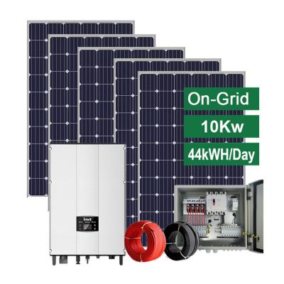 China Home Residential 6kw 8kw 10kw Off Grid Solar Panel 48v Hybrid Domestic System for sale