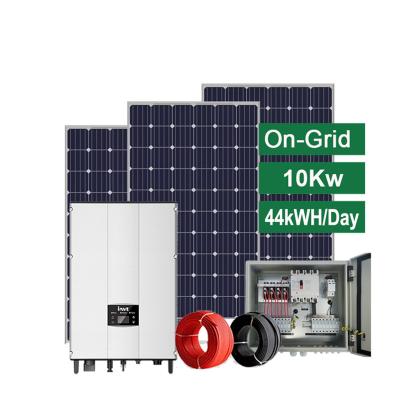 China Home Easy Install On Grid Solar Panel System 10kw 12kw 15kw 10 Kw Solar System For Home Use for sale