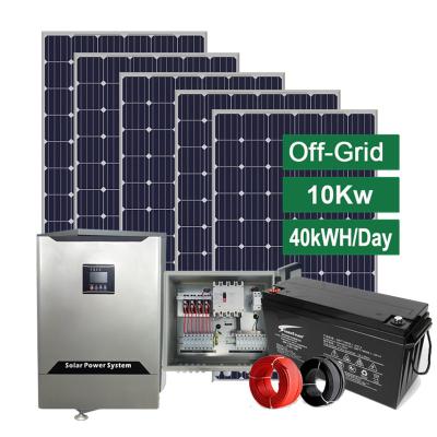 China Home Solar Power System 6kw 8kw 10kw Solar PV System 8kw Off Grid For Home Use for sale