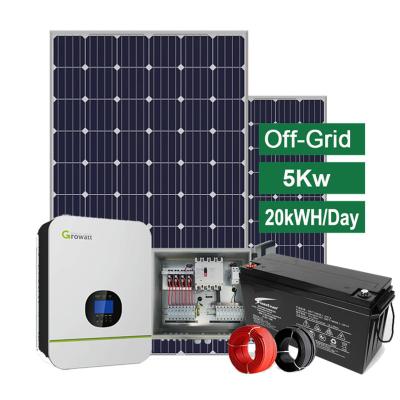 China Home Cheap Home Solar System Off Grid Solar Systems 220v 5kw Sun Power Solar Power Systems for sale