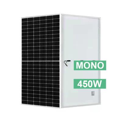 China High Power Bifacial Dual 470W Monocrystalline Glass Solar Power System Half Cut Solar Panel Panels For Solar System for sale