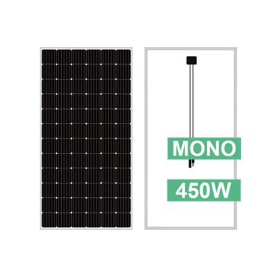 China Hot Selling Mono Solar Panel 470W 460w 450W Dual Bifacial Glass Solar Power System High Efficiency for sale